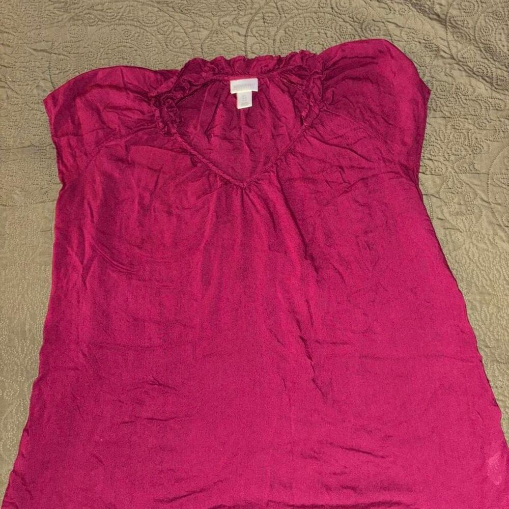 Motherhood-maternity Women's Pink and Burgundy Blouse